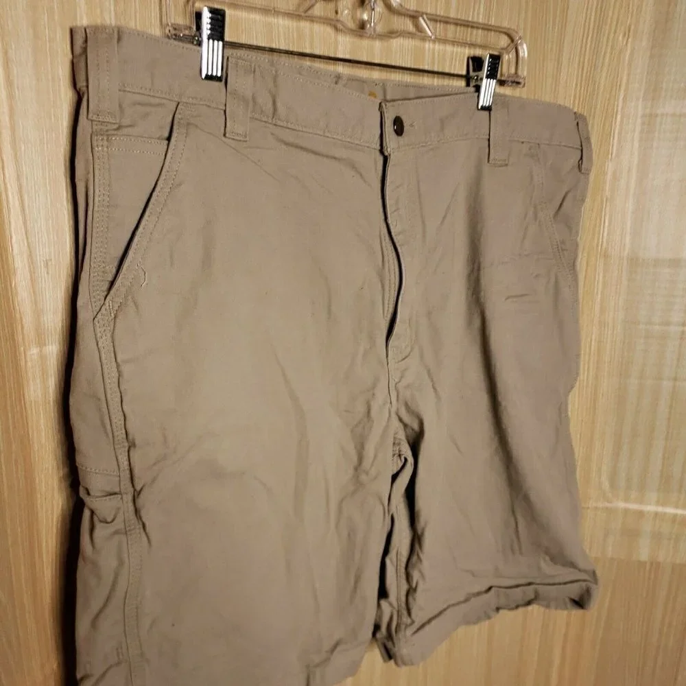 Carhartt Mens Tan Relaxed Fit Cargo Shorts 40
